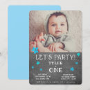 Search for chalkboard 1st birthday invitations Cute