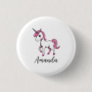 Search for cute cartoon unicorn badges Pink