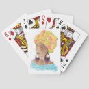 Search for strong woman playing cards Portrait