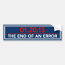 Search for end of an error bumper stickers Conservative