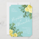 Search for yellow and teal wedding invitations Aqua