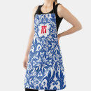 Search for vintage navy aprons Botanical