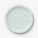 Search for peace sign paper plates Retro
