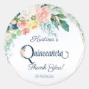 Search for quinceanera thank you stickers Floral
