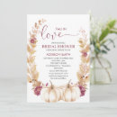 Search for pumpkin bridal shower invitations Fall in love