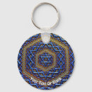 Search for judaism rounded key rings Star of david