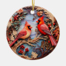 Search for cardinal bird christmas tree decorations Cardinals