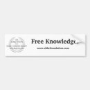 Search for knowledge bumper stickers Education