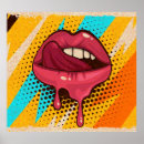 Search for lips pop art Retro