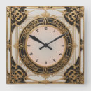 Search for art deco black gold clocks Elegant
