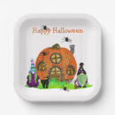 Search for kids halloween plates Black cat