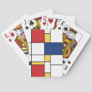 Search for abstract art playing cards De stijl