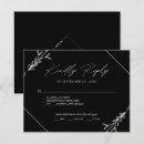 Search for dinner party menu invitations Black and white