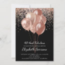 Search for rose gold 40th birthday invitations 40 and fabulous
