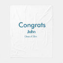 Search for congratulations graduation blankets Class of 20xx