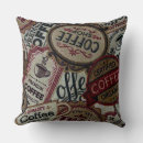 Search for vintage cafe throw cushions Caffeine