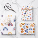 Search for rainbow dots wrapping paper Cute