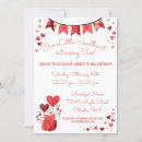 Search for sweetheart party invitations Red