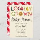 Search for rustic farm baby shower invitations Vegetables fruit garden