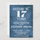 Search for 17 years old birthday invitations 17th birthday party