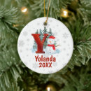 Search for letter y christmas tree decorations Initial
