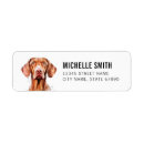 Search for vizsla return address labels Cute