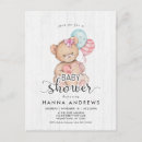 Search for bear baby shower invitations Heart