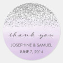Search for purple and silver wedding stickers Watercolor