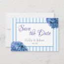 Search for hydrangea save the dates Blue and white