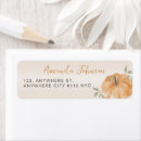Search for fall harvest return address labels Elegant