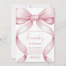 Search for pink bow invitations Modern