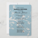 Search for bird bridal shower invitations Blue