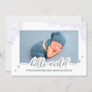 Search for hello world birth announcement cards Classic