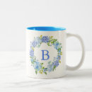 Search for monogrammed wedding mugs Blue
