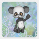 Search for kawaii panda bear stickers Heart