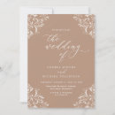 Search for taupe wedding invitations Calligraphy