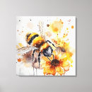 Search for honey bee canvas prints Insect