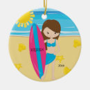 Search for surfer christmas tree decorations Girl