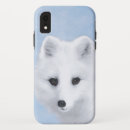 Search for arctic fox iphone cases White