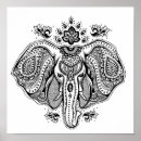 Search for indian elephant posters Zen doodle style