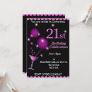 Search for 21st cocktail party invitations Pink