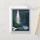 Search for oregon postcards Waterfall