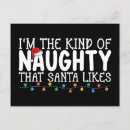 Search for naughty santa postcards Xmas