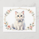 Search for pretty kitty postcards Watercolor