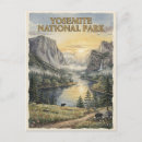 Search for vintage national park postcards Yosemite