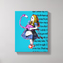 Search for alice wonderland canvas prints Lewis carroll