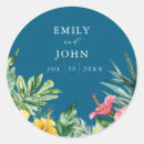 Search for ocean wedding stickers Modern elegant