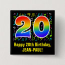 Search for 20 birthday badges 20 years old