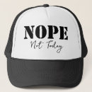 Search for nope hats Typography