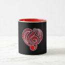Search for music heart mugs Retro
